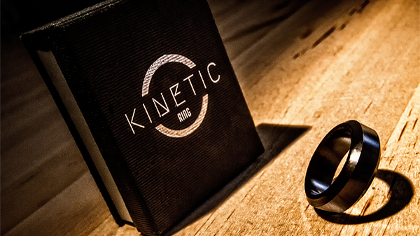 Kinetic PK Ring (Black) Beveled size 10 by Jim Trainer - Trick - Got Magic?