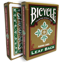 Bicycle Leaf Back Deck (Green) by Gambler's Warehouse - Got Magic?