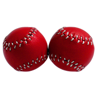 Chop Cup Balls Red Leather (Set of 2) by Leo Smetsers - Trick - Got Magic?