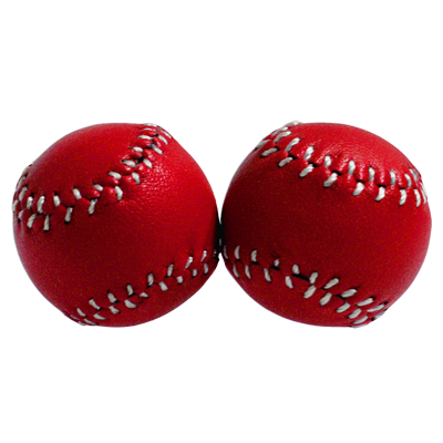 Chop Cup Balls Red Leather (Set of 2) by Leo Smetsers - Trick - Got Magic?