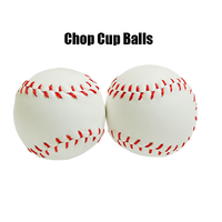 Chop Cup Balls Large White Leather (Set of 2) by Leo Smetsers - Trick - Got Magic?