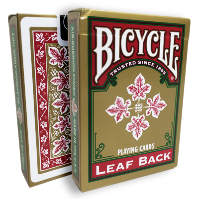 Bicycle Leaf Back Deck (Red) by Gambler's Warehouse - Got Magic?