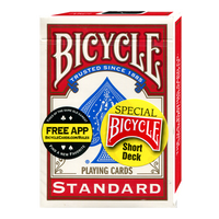 Bicycle Short Deck (Red) by US Playing Card Co. - Trick - Got Magic?