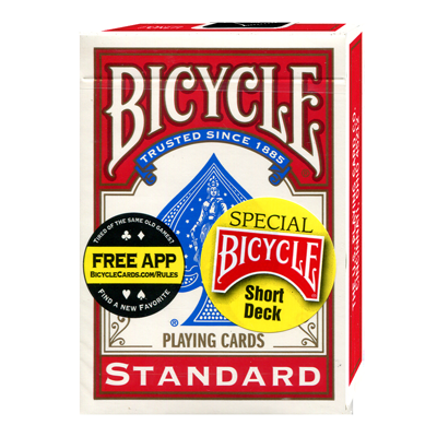 Bicycle Short Deck (Red) by US Playing Card Co. - Trick - Got Magic?