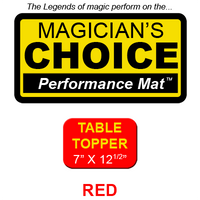 Table Topper Close-Up Mat (RED - 7x12.5) by Ronjo - Tric - Got Magic?