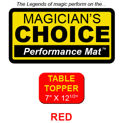 Table Topper Close-Up Mat (RED - 7x12.5) by Ronjo - Tric - Got Magic?