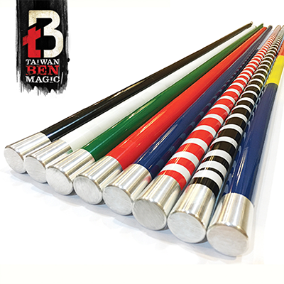 Vanishing Cane (Metal / Black & White Stripes) by Handsome Criss and Taiwan Ben Magic - Tricks - Got Magic?