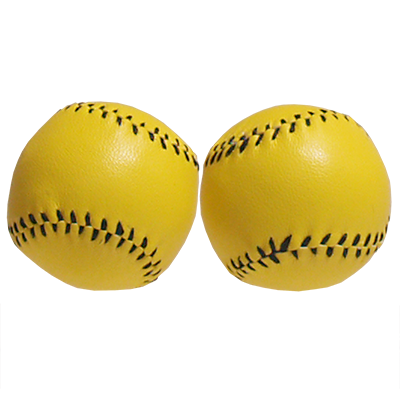 Chop Cup Balls Yellow Leather (Set of 2) by Leo Smetsers - Trick - Got Magic?