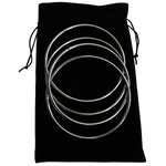 Close Up Linking Rings SILVER(BLACK BAG) (Gimmicks & DVD, SPANISH and English) by Matthew Garrett - Trick - Got Magic?