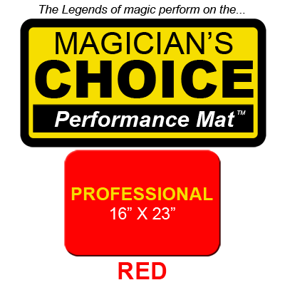 Professional Close-Up Mat (Red - 16x23) by Ronjo - Trick - Got Magic?