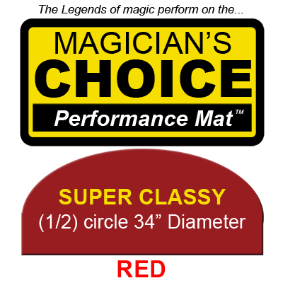 Super Classy Close-Up Mat (RED, 34 inch) by Ronjo - Trick - Got Magic?