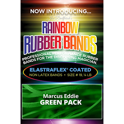 Joe Rindfleisch's Rainbow Rubber Bands (Marcus Eddie - Green Pack  ) by Joe Rindfleisch - Trick - Got Magic?