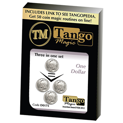 Three in One (Eisenhower Dollar) Set (D0175) by Tango - Trick - Got Magic?