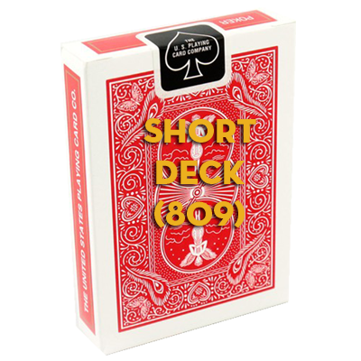 Short Bicycle Mandolin Deck 809 (Red) - Got Magic?