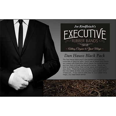 Joe Rindfleisch's Executive Rubber Bands (Dan Hauss - Black Pack) by Joe Rindfleisch - Trick - Got Magic?