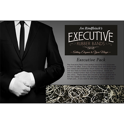 Joe Rindfleisch's Executive Rubber Bands (B&W Combo) by Joe Rindfleisch - Trick - Got Magic?