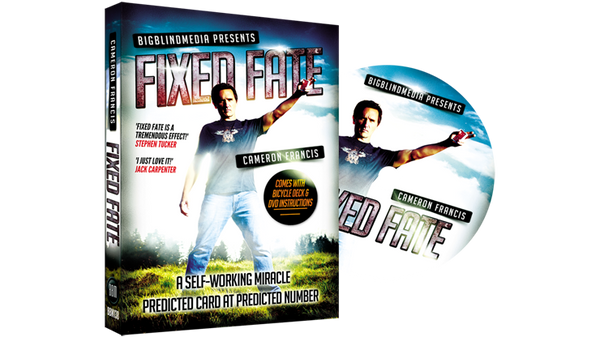 Fixed Fate aka 'Predicted Card at Predicted Number' (DVD and Gimmick) by Cameron Francis and Big Blind Media - DVD - Got Magic?
