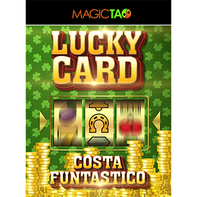 Lucky Card Blue (Gimmick and Online Instructions) by Costa Funtastico - Trick - Got Magic?