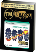 Ambitious Chip (PK004) (Gimmick and Online Instructions) by Tango Magic - Trick