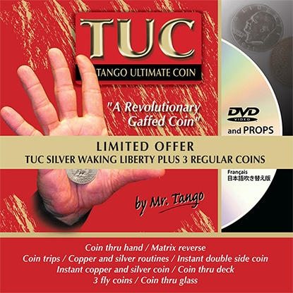 Limited Special Silver TUC Walking Liberty (LOF02) plus 3 Matching Coins by Tango - Trick - Got Magic?