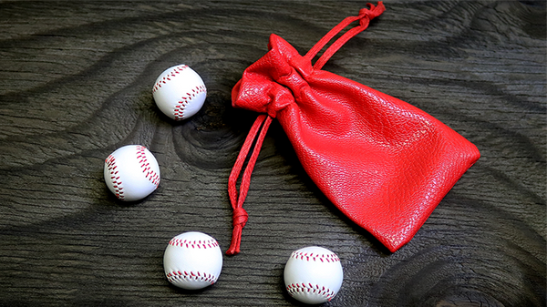 Set of 4 Leather Balls for Cups and Balls (White) by Leo Smetsers - Trick - Got Magic?