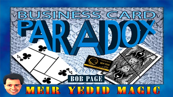 Business Card Paradox by Bob Page - Trick - Got Magic?