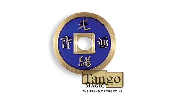 Dollar Size Chinese Coin (Blue) by Tango (CH030) - Got Magic?