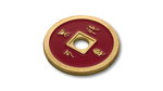 Dollar Size Chinese Coin (Red) by Tango (CH032) - Got Magic?