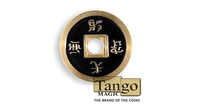 Dollar Size Chinese Coin (Black and Yellow) by Tango (CH035) - Got Magic?
