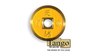 Dollar Size Chinese Coin (Yellow and Red) by Tango (CH038) - Got Magic?