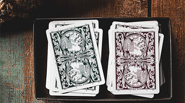 Antler Playing Cards (Maroon) by Dan and Dave
