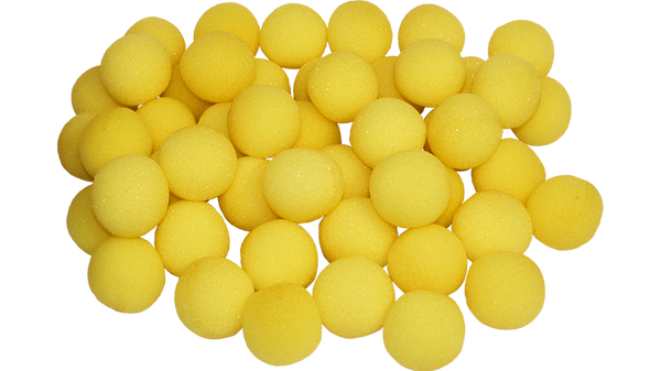 1 inch Super Soft Sponge Ball (Yellow) Bag of 50 from Magic By Gosh - Got Magic?