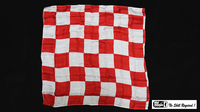 Production Hanky Chess Board Red and White (21" x 21") by Mr. Magic - Trick - Got Magic?
