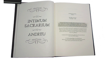 Andreu's Intimum Sacrarium (Softcover) by Andreu - Book