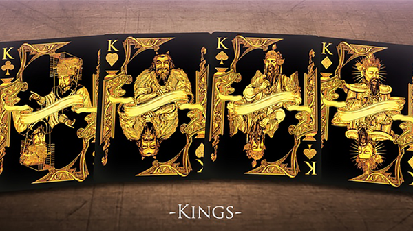 Middle Kingdom (Gold) Playing Cards Printed by US Playing Card Co - Got Magic?