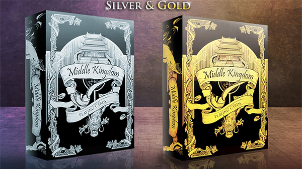 Middle Kingdom (Gold) Playing Cards Printed by US Playing Card Co - Got Magic?