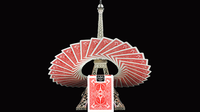 Bicycle Paris Back Limited Edition Red Playing Cards by JOKARTE - Got Magic?