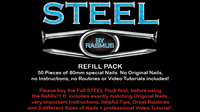 STEEL Refill Nails 50 ct. (80mm) by Rasmus - Trick - Got Magic?