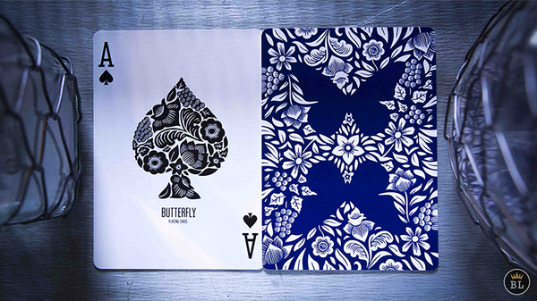Butterfly Playing Cards Marked (Blue) 2nd Edition by Ondrej Psenicka - Got Magic?
