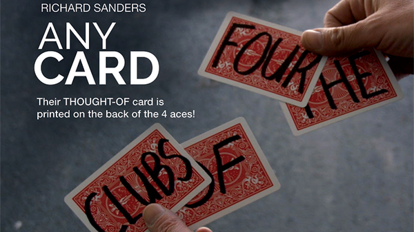 Any Card (Gimmick and Online Instructions) by Richard Sanders - Trick - Got Magic?