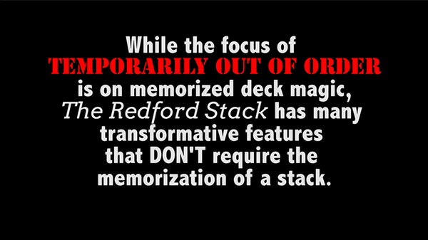Temporarily Out of Order by Patrick Redford - Book - Got Magic?