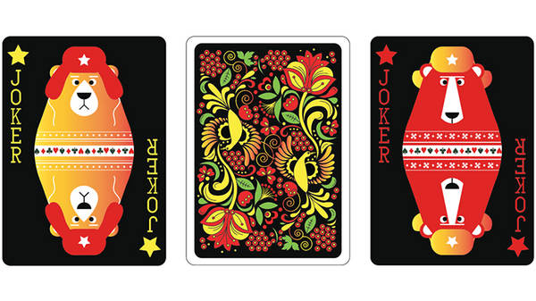 Russian Folk Art Limited Edition (Black) Printed by USPCC - Got Magic?