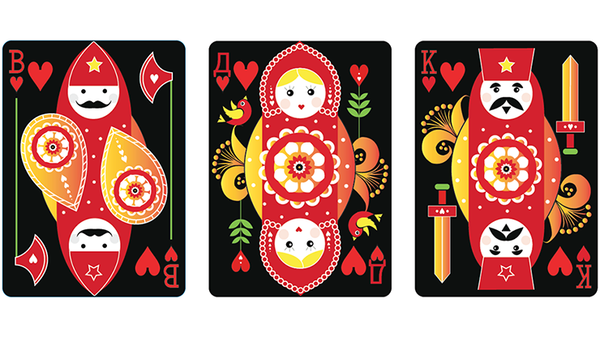 Russian Folk Art Limited Edition (Black) Printed by USPCC - Got Magic?