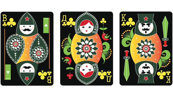 Russian Folk Art Limited Edition (Black) Printed by USPCC - Got Magic?