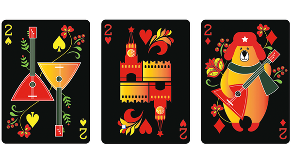 Russian Folk Art Limited Edition (Black) Printed by USPCC - Got Magic?