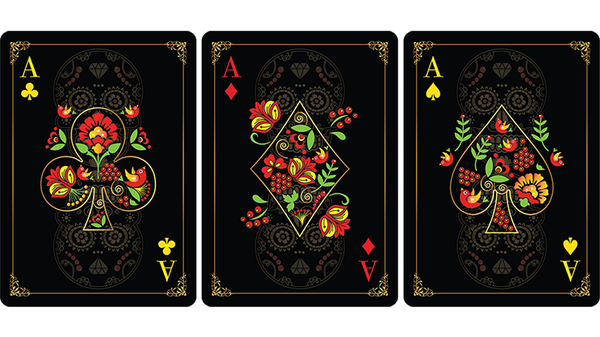 Calaveras de Azúcar Black Edition Playing Cards Printed by USPCC - Got Magic?