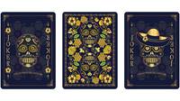 Calaveras de Azúcar Blue Edition Playing Cards Printed by USPCC - Got Magic?