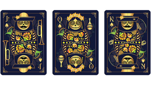 Calaveras de Azúcar Blue Edition Playing Cards Printed by USPCC - Got Magic?