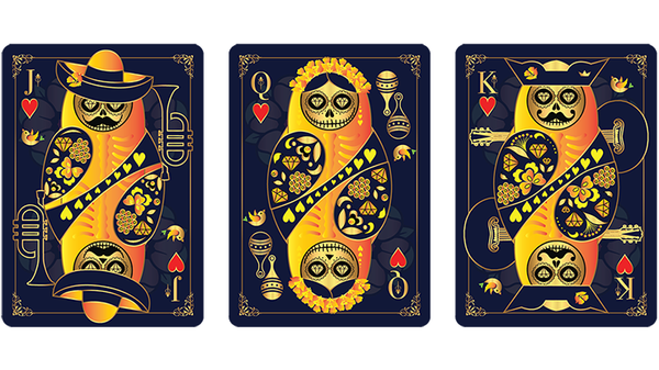 Calaveras de Azúcar Blue Edition Playing Cards Printed by USPCC - Got Magic?
