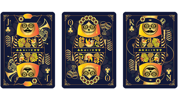 Calaveras de Azúcar Blue Edition Playing Cards Printed by USPCC - Got Magic?